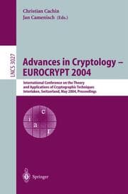 Cover von Advances in Cryptology - EUROCRYPT 2004