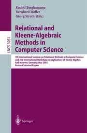 Cover von Relational and Kleene-Algebraic Methods in Computer Science