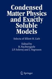 Cover von Condensed Matter Physics and Exactly Soluble Models