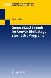 Cover von Generalized Bounds for Convex Multistage Stochastic Programs