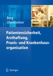 Cover von Patientensicherheit, Arzthaftung, Praxis- und Krankenhausorganisation