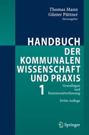 Cover von Handbuch der kommunalen Wissenschaft und Praxis 1