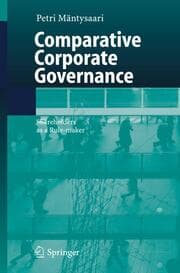 Cover von Comparative Corporate Governance