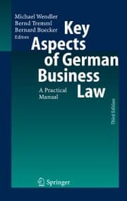 Cover von Key Aspects of German Business Law