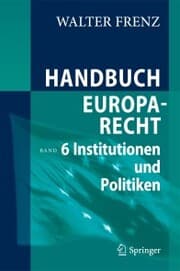 Cover von Handbuch Europarecht