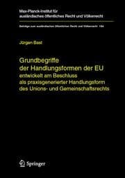 Cover von Grundbegriffe der Handlungsformen der EU