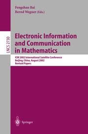 Cover von Electronic Information and Communication in Mathematics
