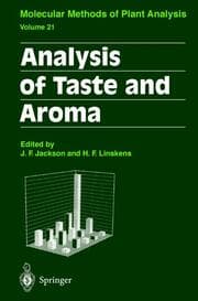 Cover von Analysis of Taste and Aroma