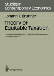 Cover von Theory of Equitable Taxation