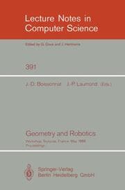 Cover von Geometry and Robotics