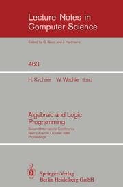 Cover von Algebraic and Logic Programming