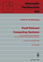 Cover von Fault-Tolerant Computing Systems