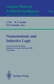 Cover von Nonmonotonic and Inductive Logic