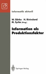 Cover von Information als Produktionsfaktor