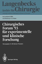 Cover von Chirurgisches Forum 93 für experimentelle und klinische Forschung