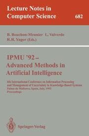 Cover von IPMU'92 - Advanced Methods in Artificial Intelligence