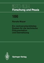 Cover von Ein rechnerunterstütztes System für die technische Dokumentation und Übersetzung