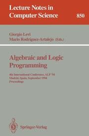 Cover von Algebraic and Logic Programming