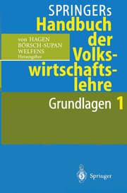 Cover von Springers Handbuch der Volkswirtschaftslehre 1