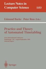 Cover von Practice and Theory of Automated Timetabling