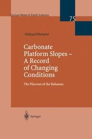 Cover von Carbonate Platform Slopes A Record of Changing Conditions