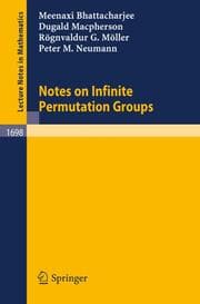 Cover von Notes on Infinite Permutation Groups