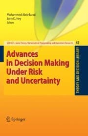 Cover von Advances in Decision Making Under Risk and Uncertainty