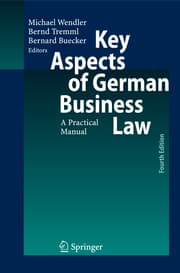 Cover von Key Aspects of German Business Law