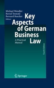 Cover von Key Aspects of German Business Law