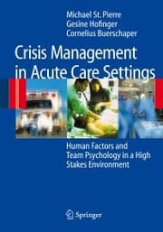 Cover von Crisis Management in Acute Care Settings