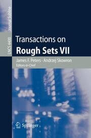 Cover von Transactions on Rough Sets VII
