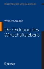 Cover von Die Ordnung des Wirtschaftslebens