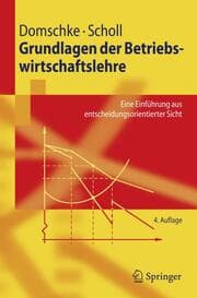 Cover von Grundlagen der Betriebswirtschaftslehre