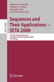 Cover von Sequences and Their Applications - SETA 2008