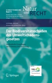 Cover von Der Biodiversitätsschaden des Umweltschadensgesetzes