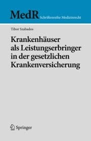 Cover von Krankenhäuser als Leistungserbringer in der gesetzlichen Krankenversicherung