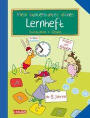 Cover von Mein kunterbuntes dickes Lernheft: Buchstaben und Zahlen