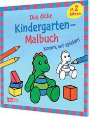 Cover von Das dicke Kindergarten-Malbuch: Komm, wir spielen!