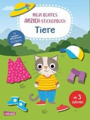 Cover von Mein buntes Anzieh-Stickerbuch: Tiere
