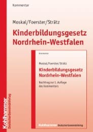 Cover von Kinderbildungsgesetz Nordrhein-Westfalen