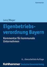 Cover von Eigenbetriebsverordnung Bayern
