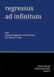 Cover von regressus ad infinitum