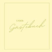 Cover von Gästebuch Hochzeit in Soft Gelb im Freundebuch-Stil