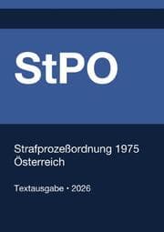 Cover von StPO - Strafprozeßordnung 1975 (Österreich) 2026
