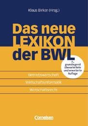Cover von Das neue Lexikon der BWL