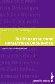 Cover von Die Herausbildung normativer Ordnungen