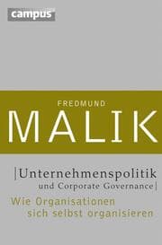 Cover von Unternehmenspolitik und Corporate Governance