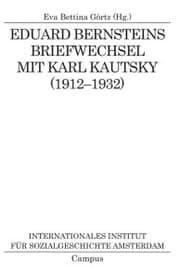 Cover von Eduard Bernsteins Briefwechsel mit Karl Kautsky (1912-1932)