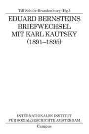 Cover von Eduard Bernsteins Briefwechsel mit Karl Kautsky (1891-1895)