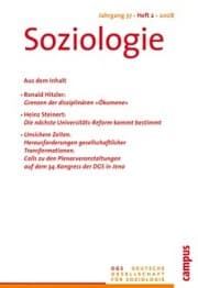 Cover von Soziologie 2.2008